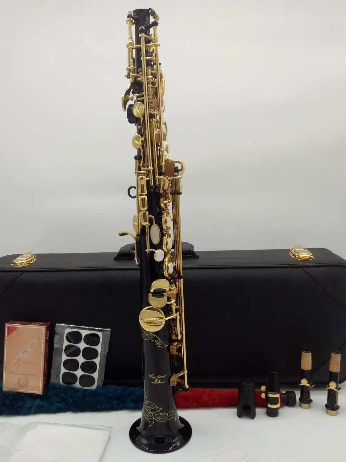 Новинка Саксофон сопрано 875EX Профессиональный Sax под заказ EX золотистый лаковый