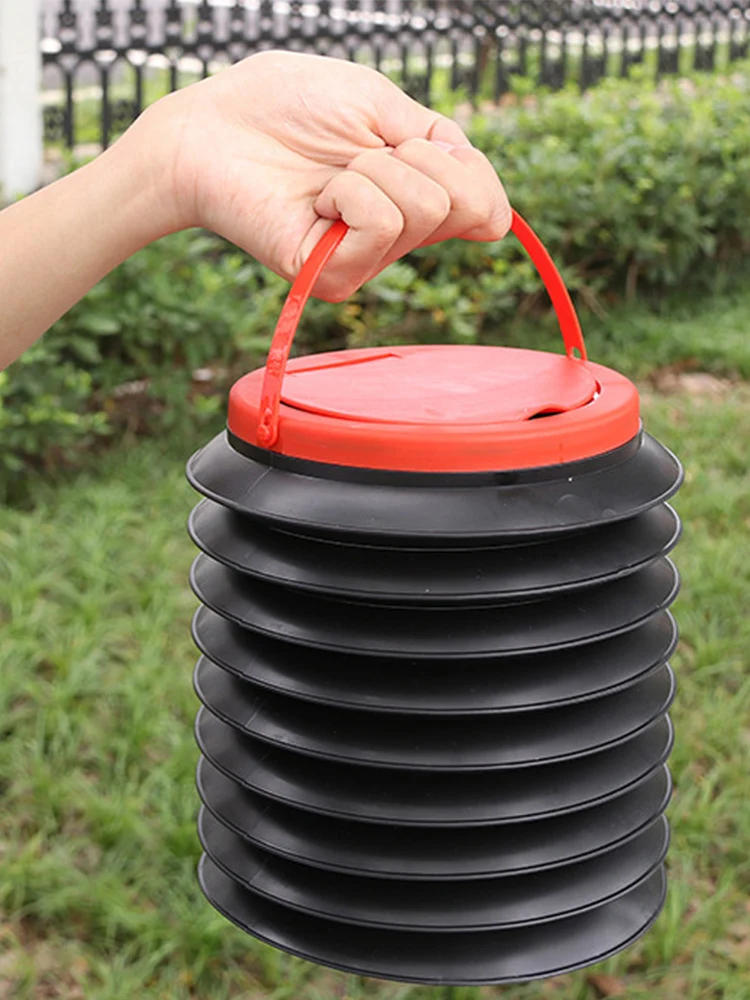 

Car Interior Rubbish Container Storage Busket For Waste Organizer Holder Waterproof Garbage Bin Folding Auto Accessories