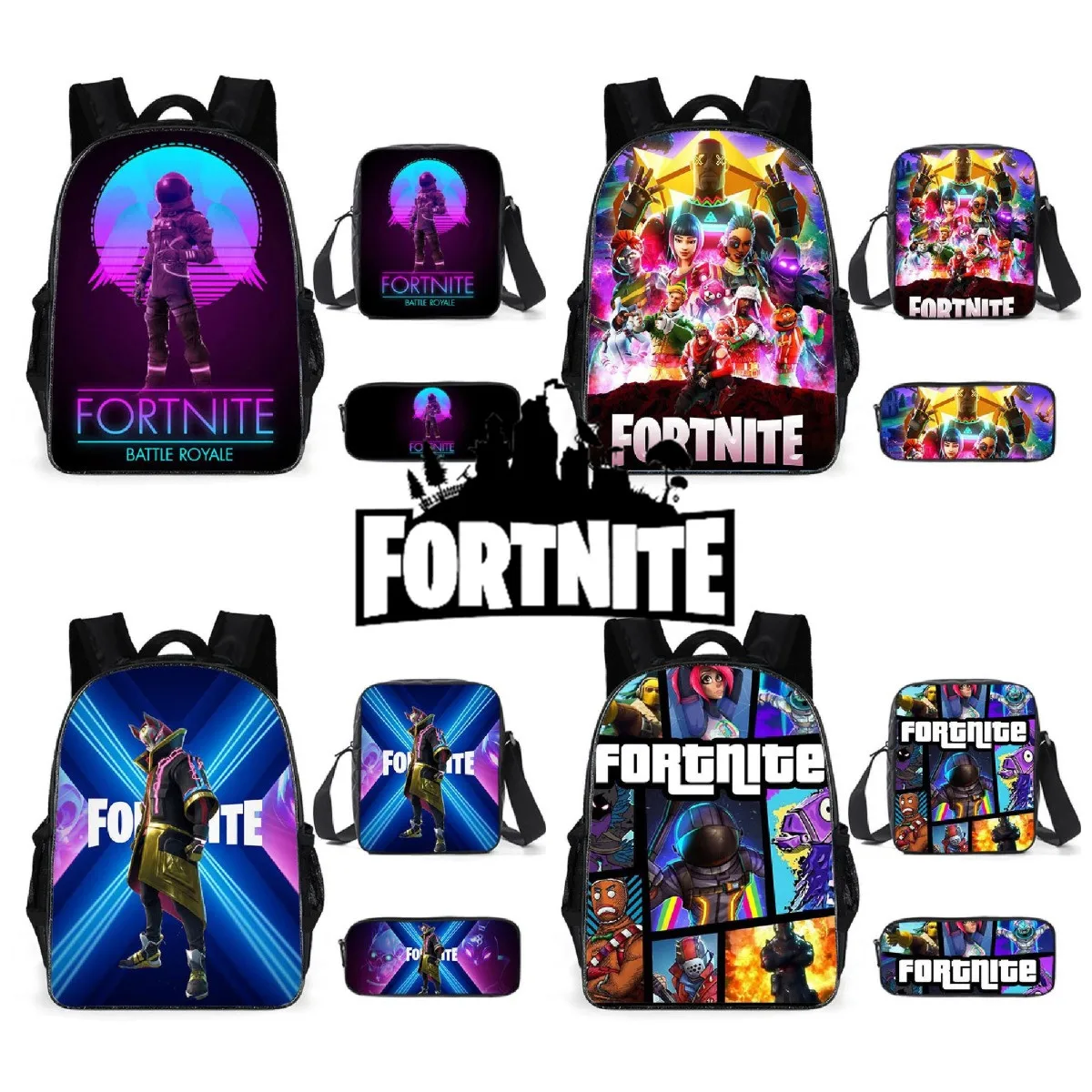 

FORTNITE Battle Royale Backpack Victory Children's 3D Cartoon Schoolbag For Primary School Comfortable Laptop Backpack Unisex