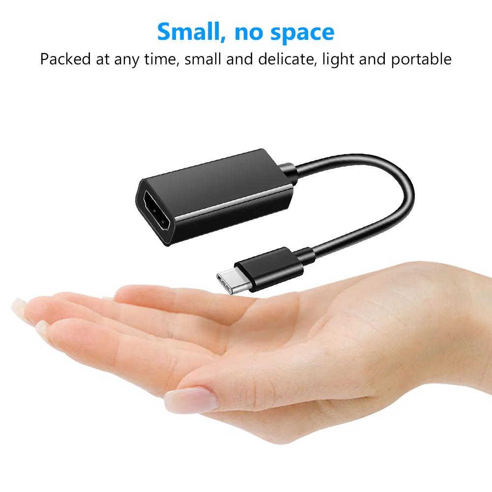 USB 3 1 4K HD кабель преобразования Type c к HDMI совместимый ТВ адаптер для Мобильный