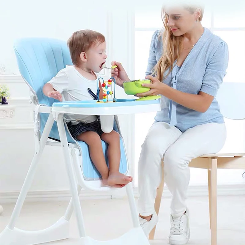 PU portable baby seat dinner table multifunction adjustable folding chairs for children Russian free shipping | Мать и ребенок