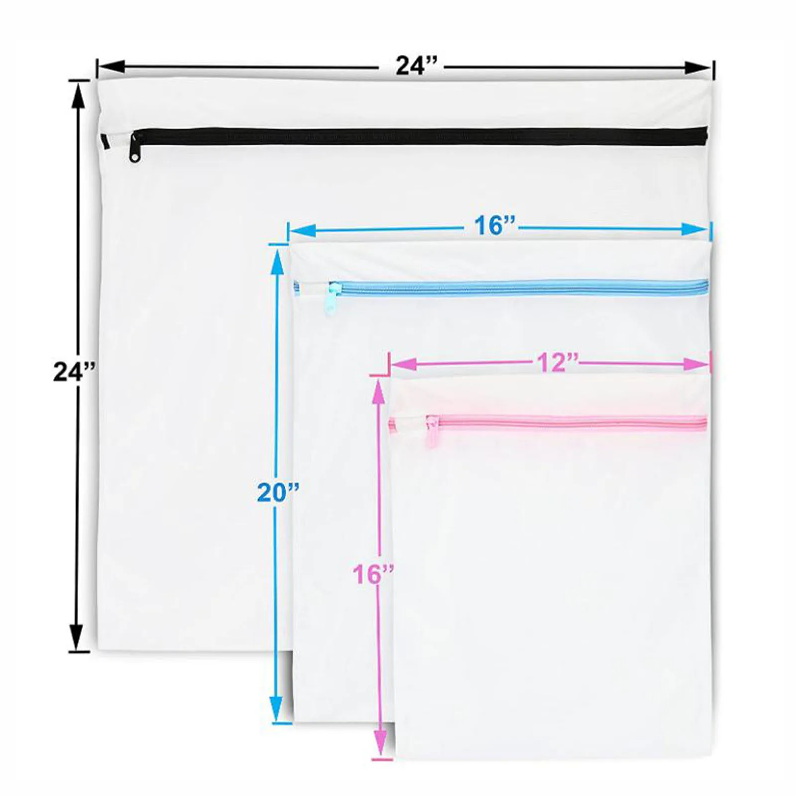 

5 Pack - SimpleHouseware Laundry Mesh Wash Bag for Bra Lingerie Blue powder black fine mesh laundry bag care and washing bag