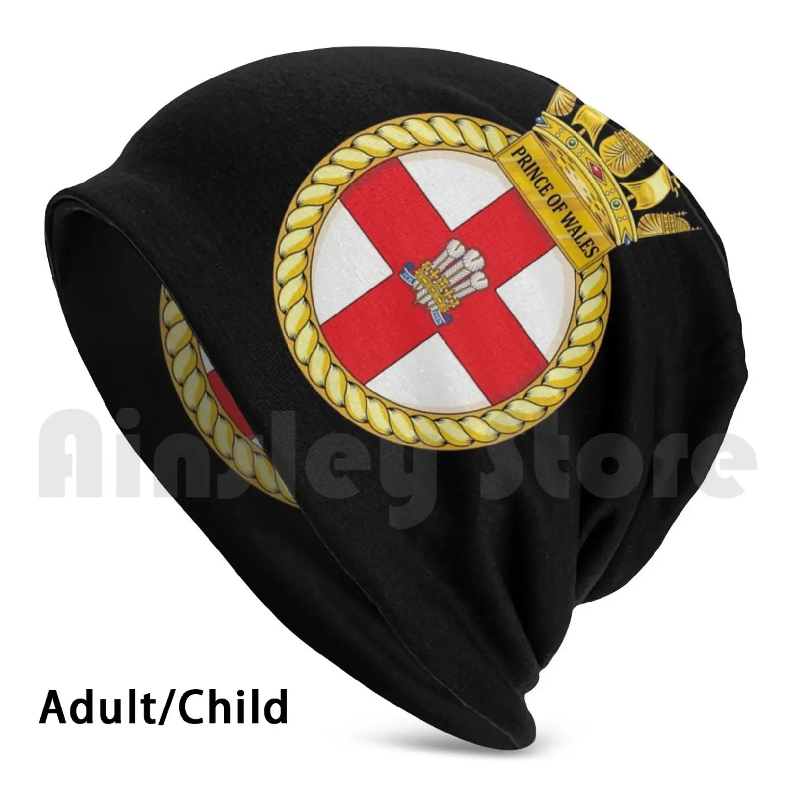 Шапка-бини Hms Prince Of форму R09 вязаная шапка в стиле хип-хоп принц Уэльса с логотипом