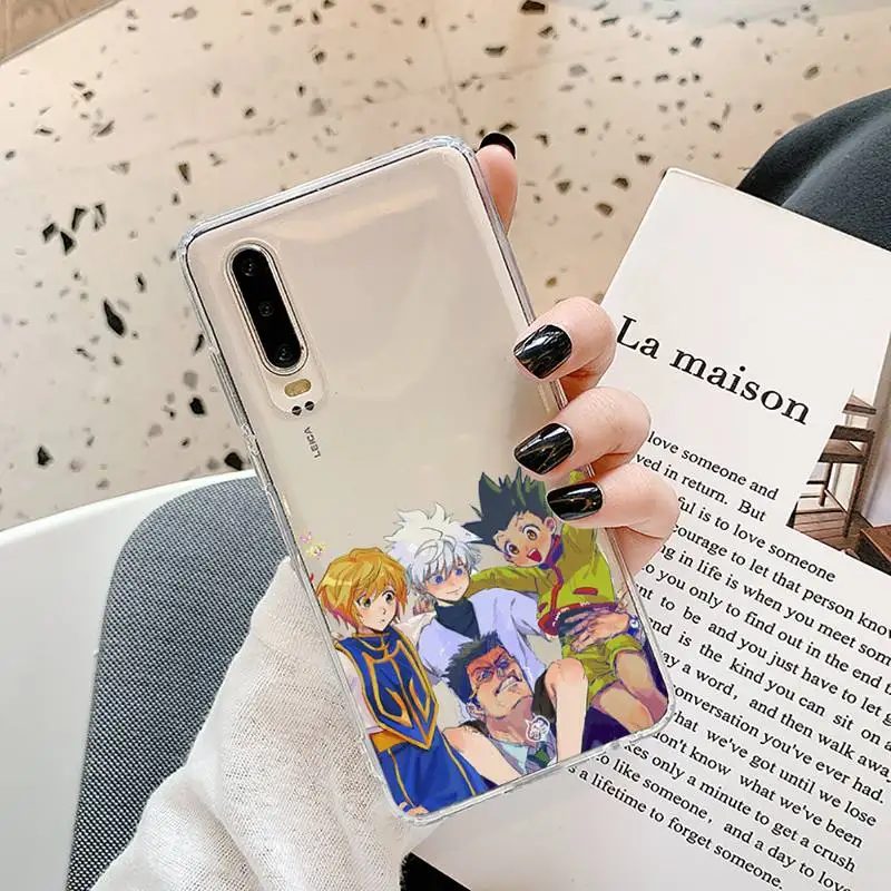 

Hunter X Hunter Anime Phone Case Transparent for Samsung A71 S9 10 20 HUAWEI p30 40 honor 10i 8x xiaomi note 8 Pro 10t 11
