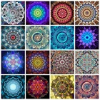 Набор для алмазной вышивки Мандала, Набор для творчества с разноцветными цветами 5D, мозаика для домашнего декора