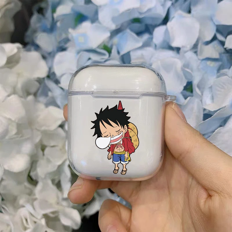 

Anime One Pieces Monkey D Luffy transparent Soft silicone Bluetooth Airpod Case For Airpods 1 2 Airpods pro 3 fundas Coque