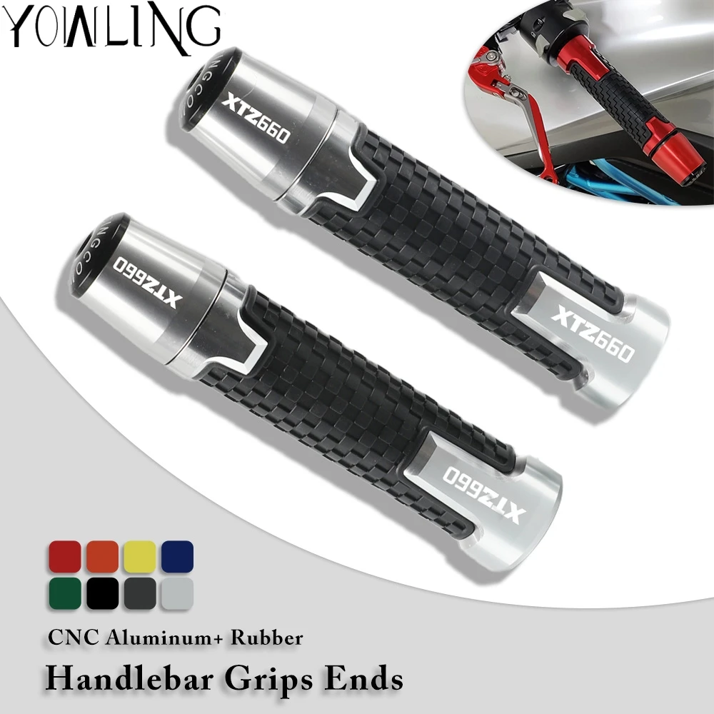 

7/8''22mm Motorcycle Aluminum Accessories handlebar grip ends handle bar grips For YAMAHA XT600Z XT600ZE XTZ660 XT660Z TENERE