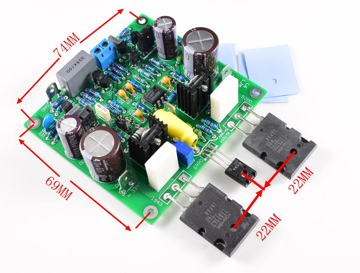 2 шт. E210 50-150 Вт 8 Ом Золотой голос DIY Accuphase модифицированная версия готовая Плата