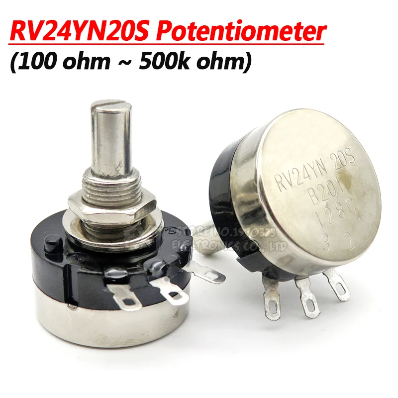 1 шт. потенциометр RV24YN20S B201 B501 B102 B202 B502 B103 B203 B503 B104 B204 B254 B504 B105 500 Ом 10K 20K 50K 100K 200K