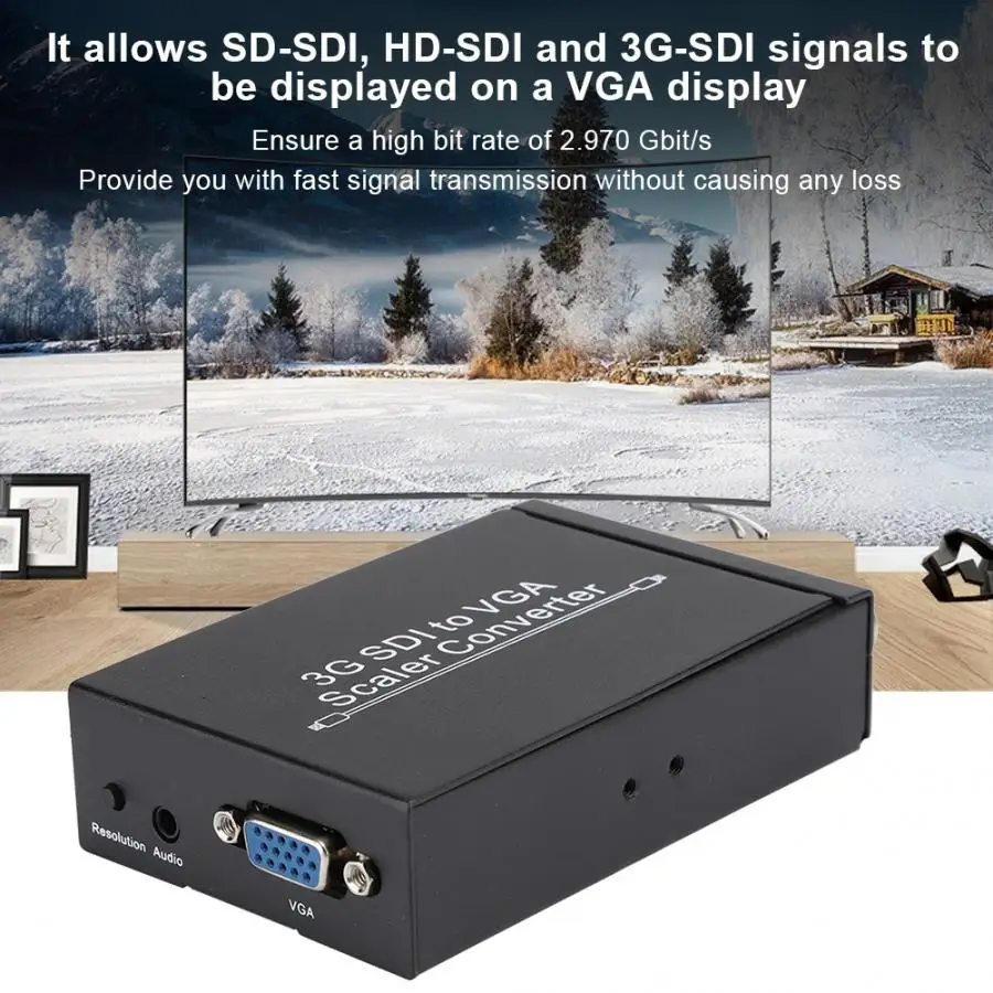 3g SDI в VGA скейлер конвертер с высокой скоростью передачи данных/HD/3G сигнал 1080P 100 240