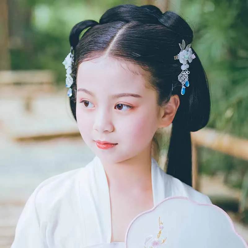Fairy air accessories antique hair full set of ancient costume girls Chinese clothing tiara flower hairpin ornament | Аксессуары для