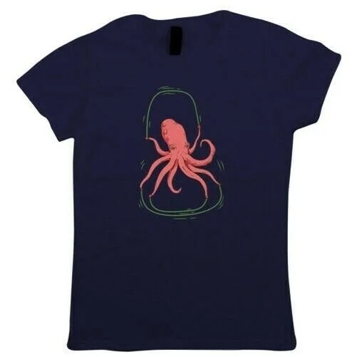 

Octopus Jump Rope, Womens T-Shirt - Funny Guest Artist JG Gift Her Mum