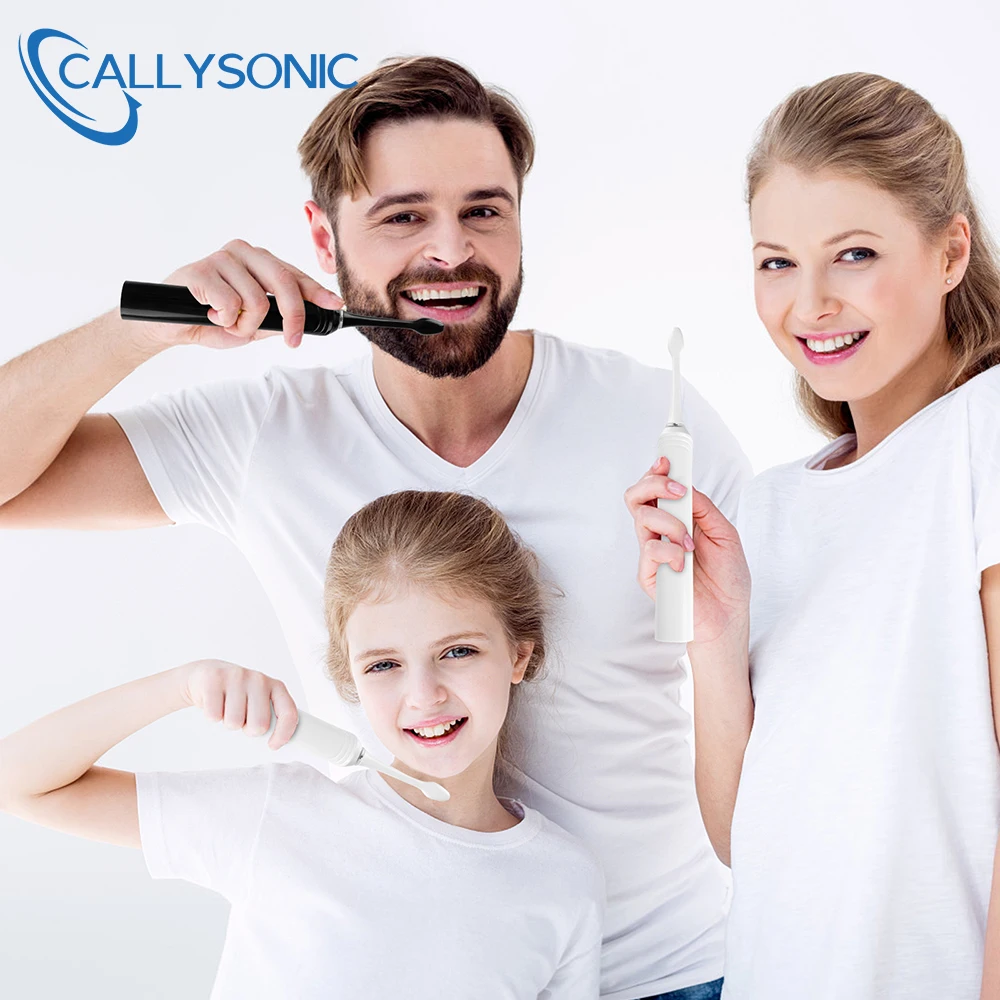 

Электрическая зубная щетка CALLYSONIC H21 для взрослых с таймером, 3 режима, USB-зарядное устройство, перезаряжаемый набор из сменные головки зубных...