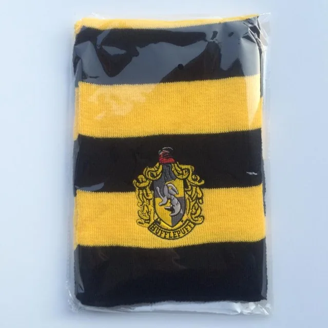 Hufflepuff Карнавальный костюм Поттер халат плащ с галстуком шарф Ravenclaw Гриффиндор Hufflepuff Слизерин Поттер Костюм - Цвет: Hufflepuff