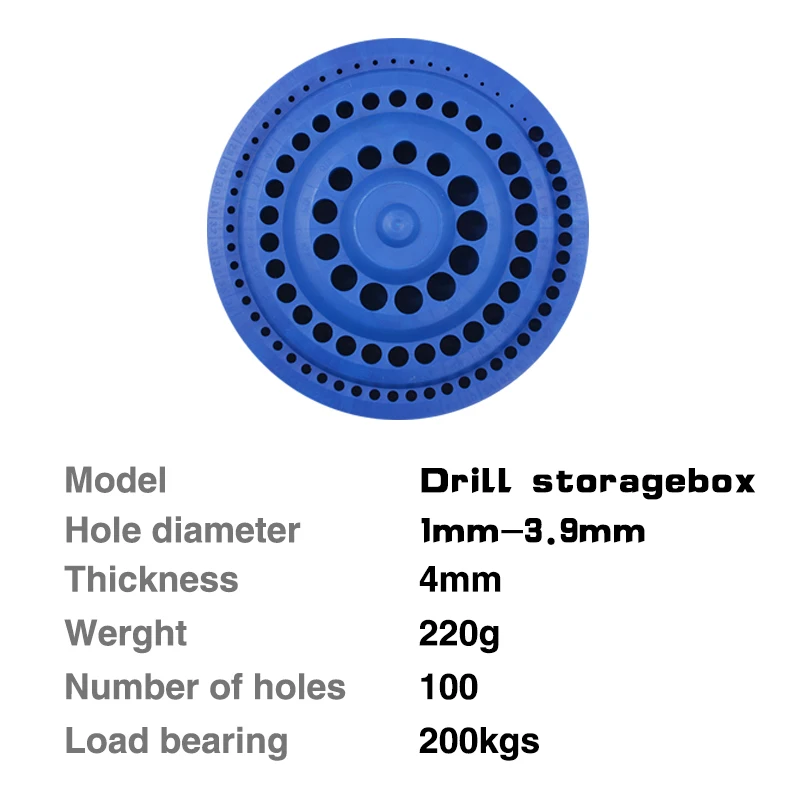 Коробка для хранения сверл станка с ЧПУ лоток Сверл С 100 отверстиями твердая