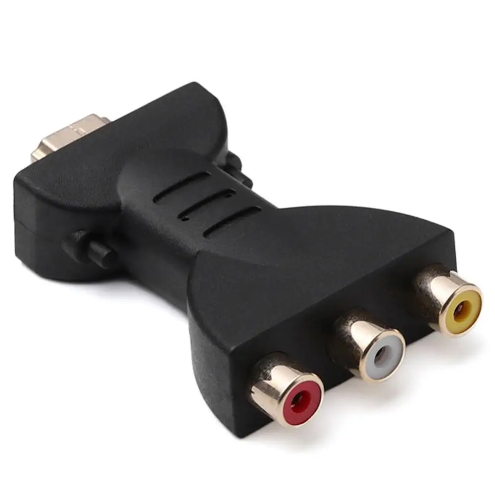 

Durable 1080p High-quality Audio Video Adapter HDMI-compatible Male to 3 RCA Female Composite AV Digital To VGA Converter For TV