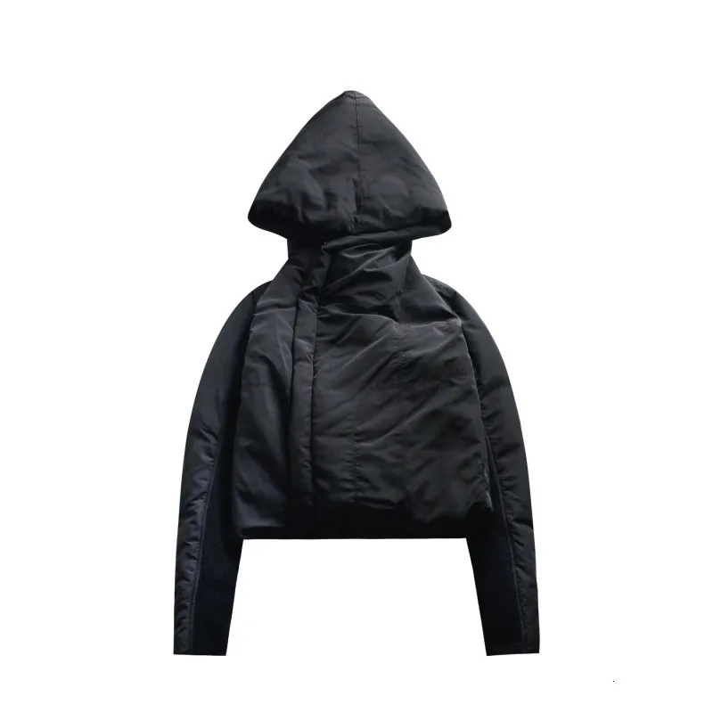 

Wizard Hooded Thickening Black Short Cotton-padded Coat Long Sleeve Loose Fit Women Parkas Fashion New Autumn Winter 2020 Jacket