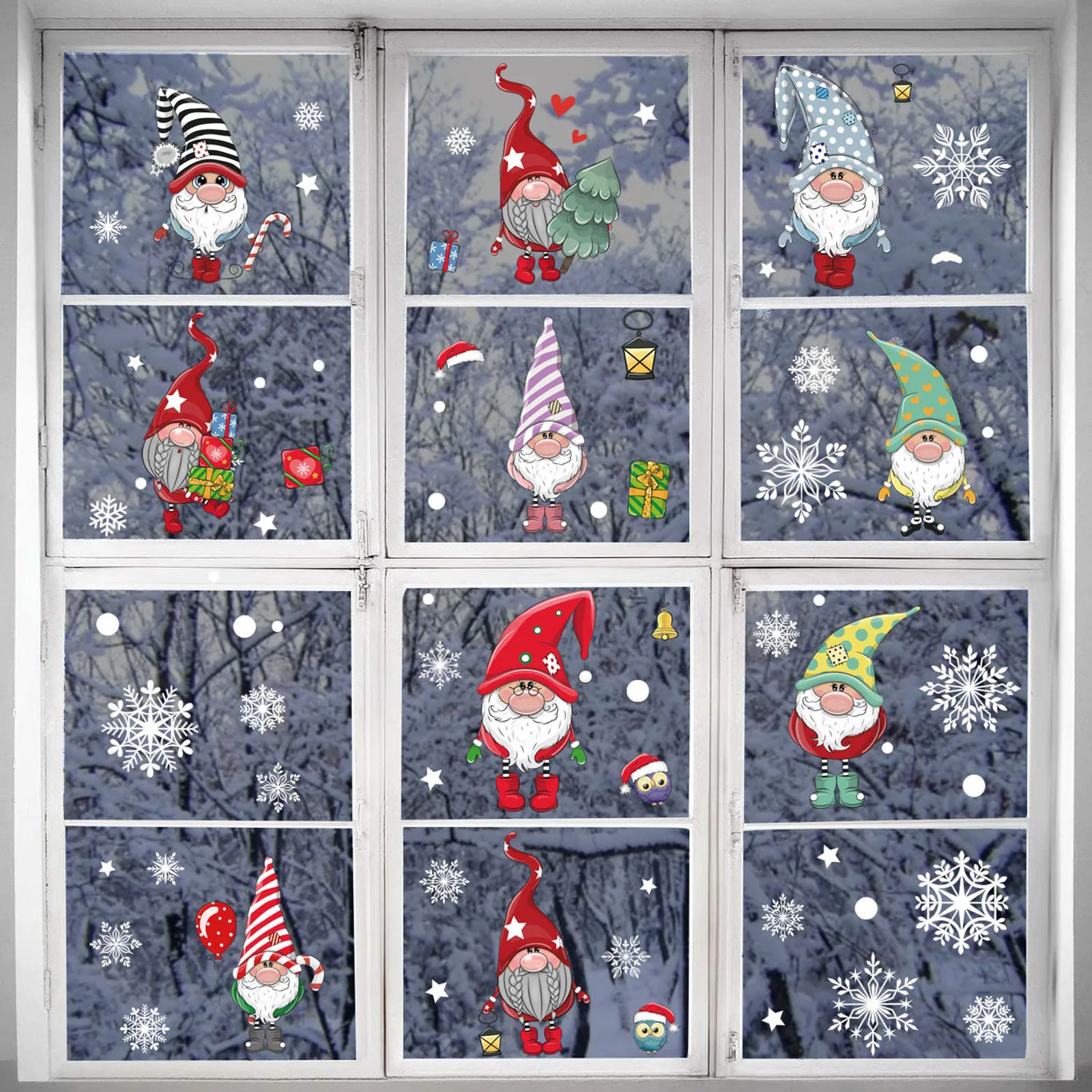 

top selling product in 2020 Christmas decoration adhesive-free window glass electrostatic stickers Wholesale and Dropshipping