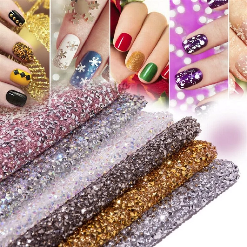 Luxury Diamante Nail Art Table Mat Salon Practice Cushion Washable Pad Cushion Hand Holder Foldable Hand Rest Manicure Tool