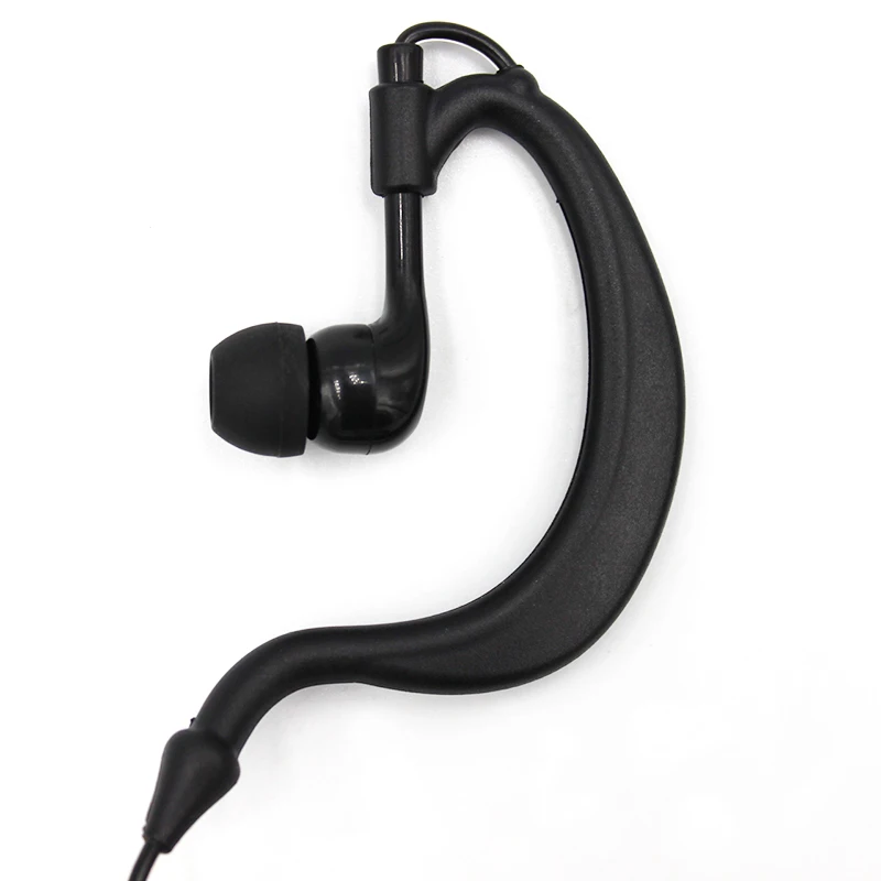 

2 Pin G Shape Security Earphone Intercom Headset with PTT MIC for Retevis Kenwood PUXING BAOFENG BF UV5R UV82 888S H777 Radio