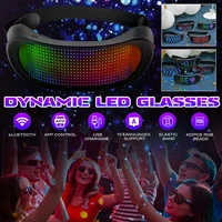 magic led bluetooth glasses full color 432pcs 1212rgb lamp led display smart glasses with app connected control for parties
