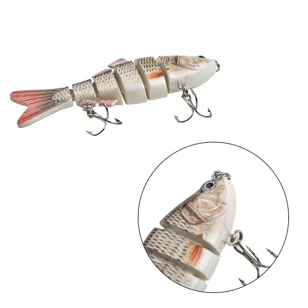 

10cm Multi Jointed Hard Fishing Lure Bait Swimbait Fish Action Hook Tackle Artificial Crankbait Bass Pike Minnow Hook Tackle