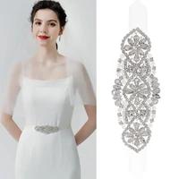 efily pearl rhinestone bead bridal belt silver color dress accessories crystal wedding sash belt for women bride bridesmaid gift