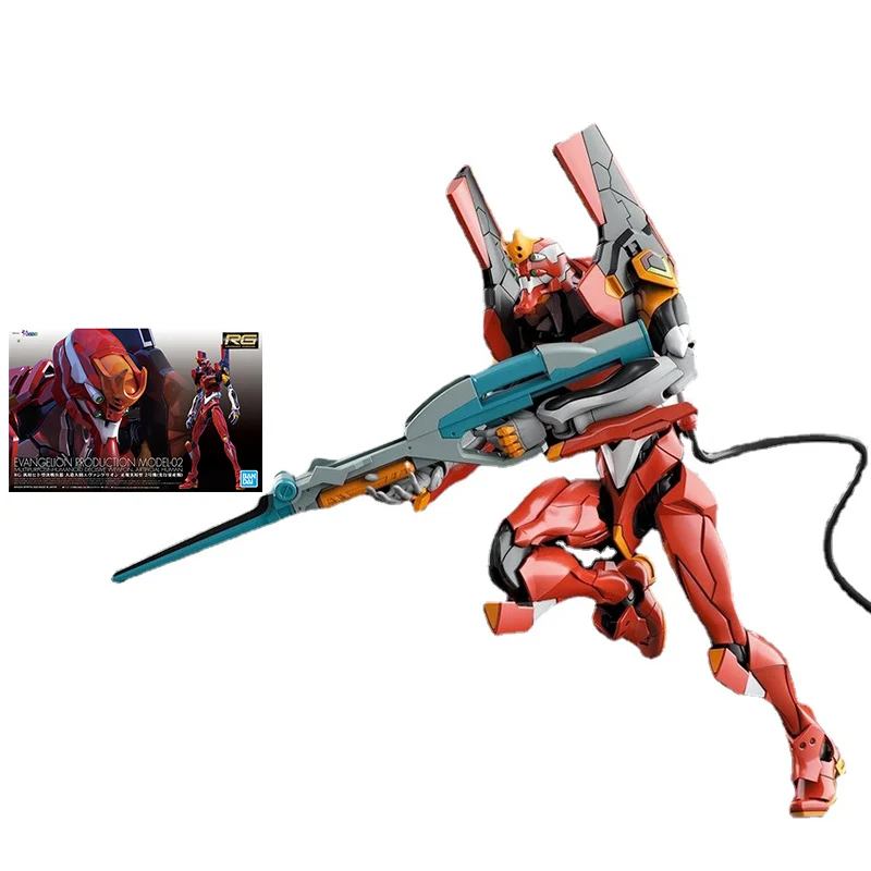 

Bandai Neon Genesis Evangelion Figure Action Toy Figure Production Model-02 Genuine Robot Model Anime Figure Toys for Children