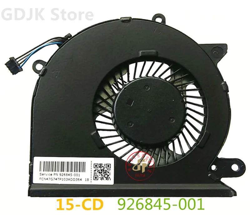 

926845-001 LAPTOP Fan For HP Pavilion 15-CD 15-cd027ax 15-cd073tx 15-cd075tx 15-cd040wm TPN-Q190 CPU Cooling Fan