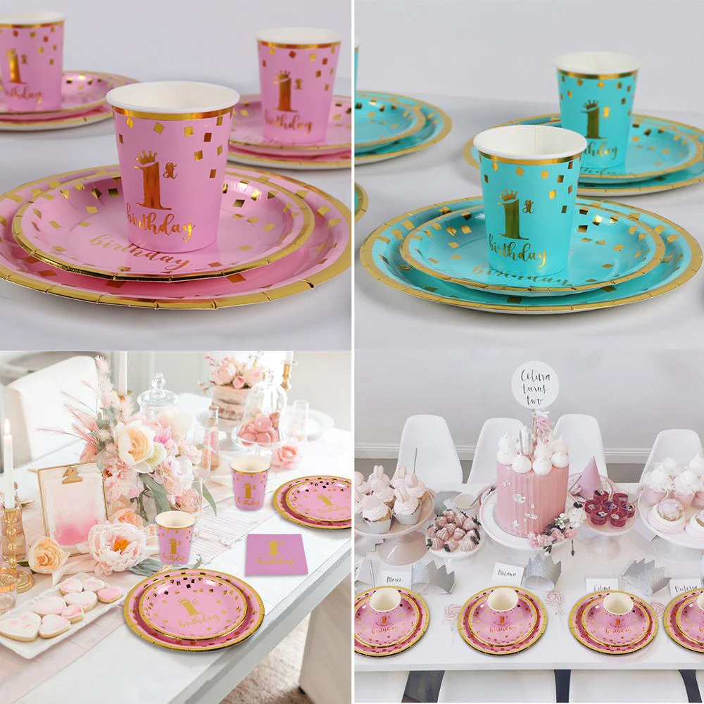 Детское украшение на 1 й день рождения год корона для маленьких мальчиков и