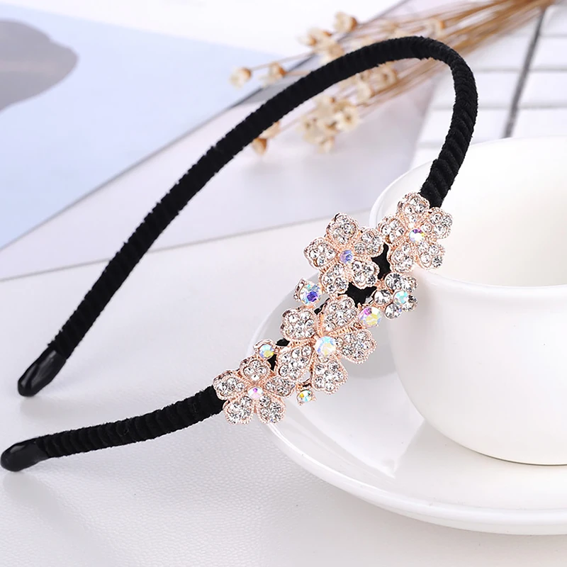 Женская головная повязка для девочек ювелирное изделие волос Бабочка цветок