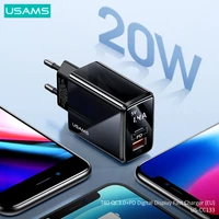 usams 20w fast charger usb qc3 0pd type c quick charge for iphone 12 11 x xs xr pro max 6 7 8 ipad huawei xiaomi lg samsung