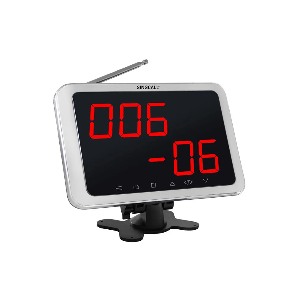 SINGCALL Беспроводная система зуммера для эффективного обслуживания 5 настольные