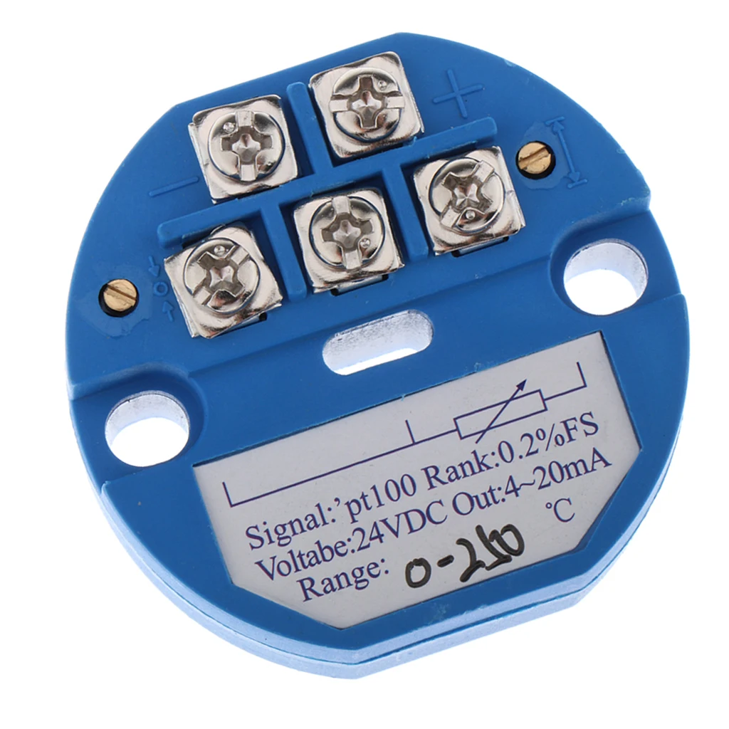 Модули передатчика датчика температуры 24V DC 4-20MA PT100 SBW 0-250 ° C | Автомобили и