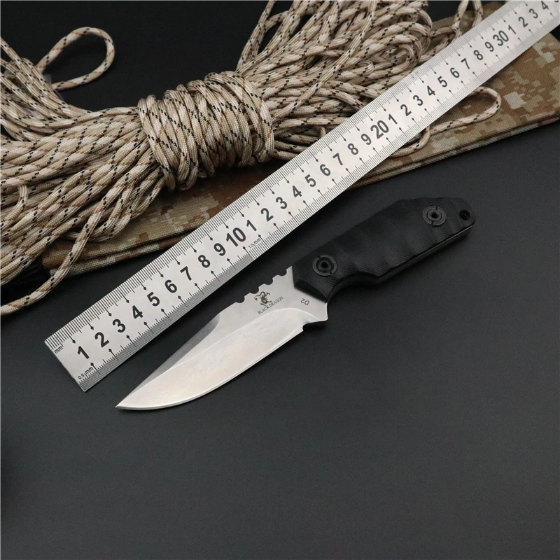 Карманный нож охотничий для выживания тактический с фиксированным клинком