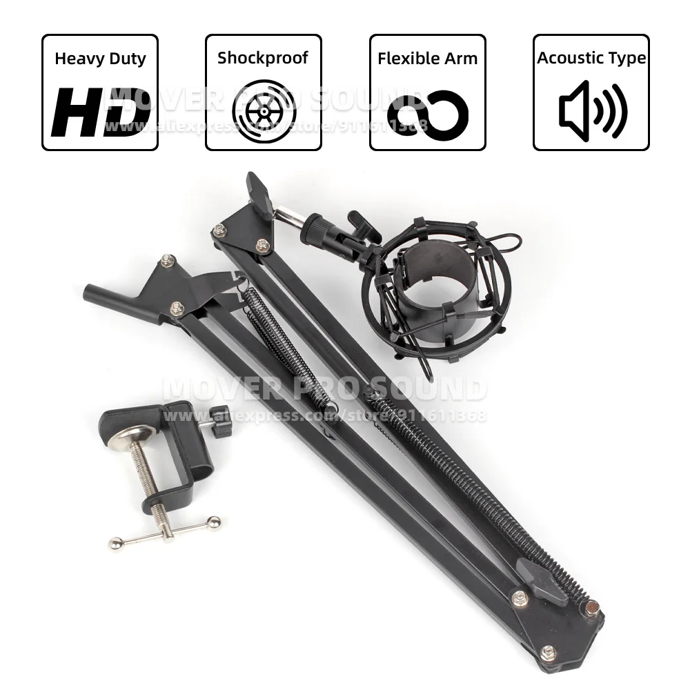 Для Kingston HyperX Hyper X Quadcast S настольная микрофонная стойка Shock Mount Mic Boom Arm подвеска