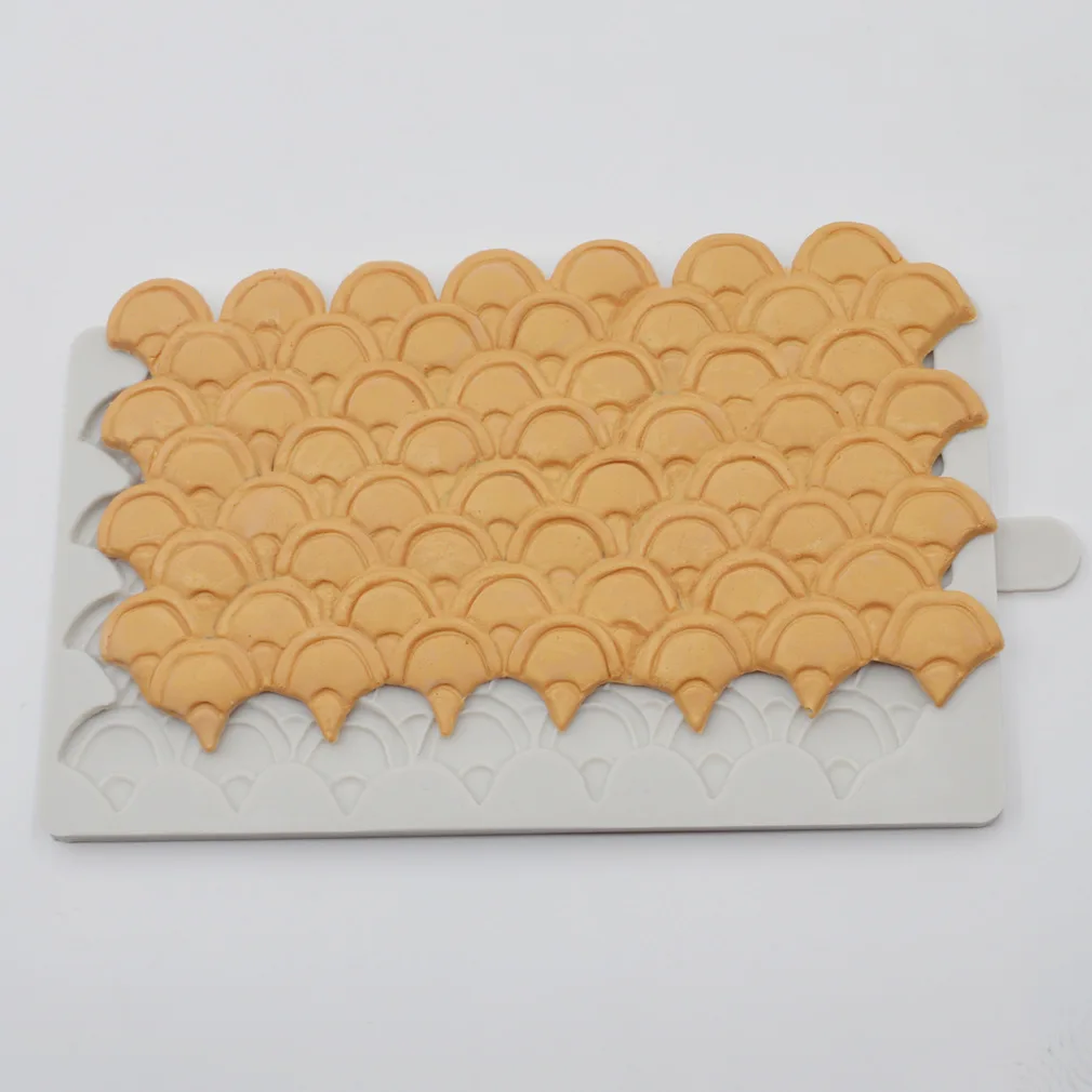 Новинка чешуя Русалки силиконовая форма для помадки торта украшение на день