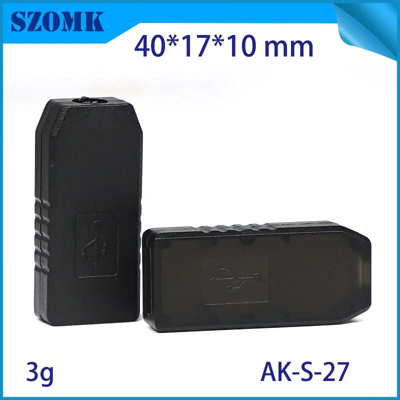 20 шт 40*17*10 мм красочный abs пластиковый корпус для электрического usb палки