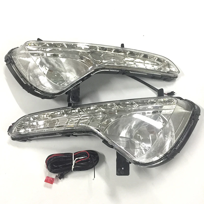 Светодиодсветодиодный дневные ходовые огни из АБС пластика 2 шт. 12 В DRL подходит