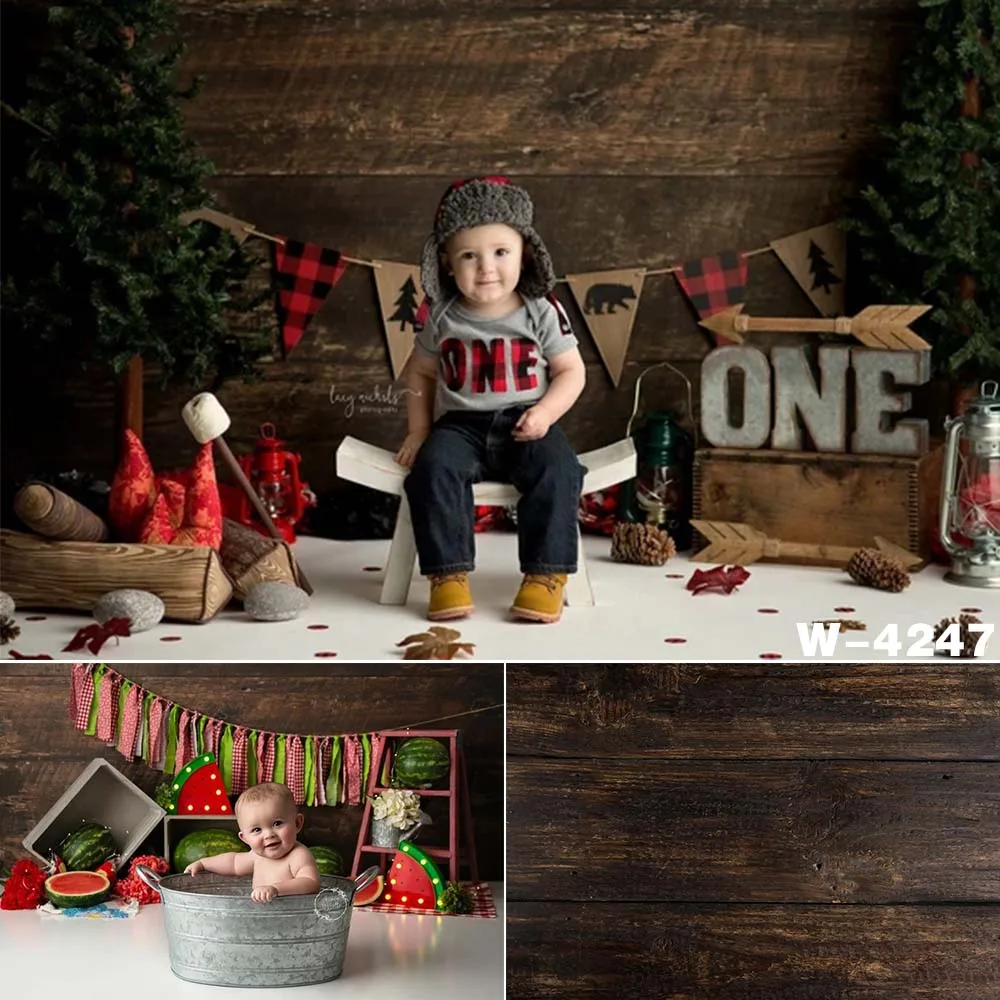 HUAYI фон для фотосъемки день рождения десерты торт стол Декор фото красная