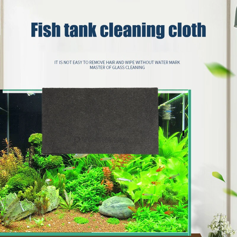 

5PCS Fish tank cleaning cloth for cleaning without traces for aquarium mirror glass vehicle stainless steel cleaning