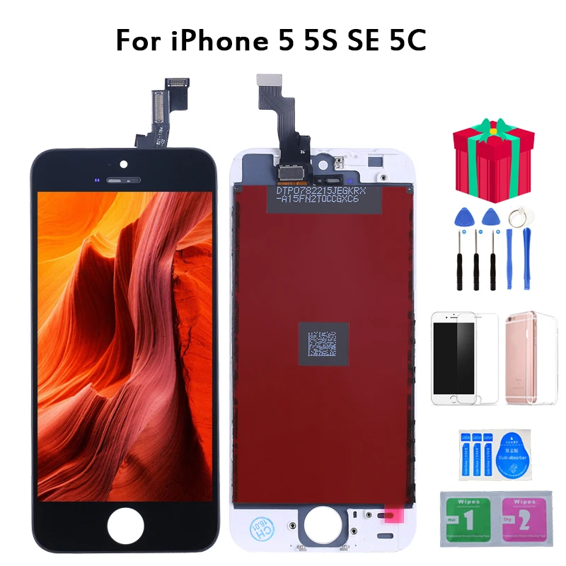 AAA + для iPhone 5S сенсорный экран качественный ЖК-дисплей Замена 5 5c SE без битых