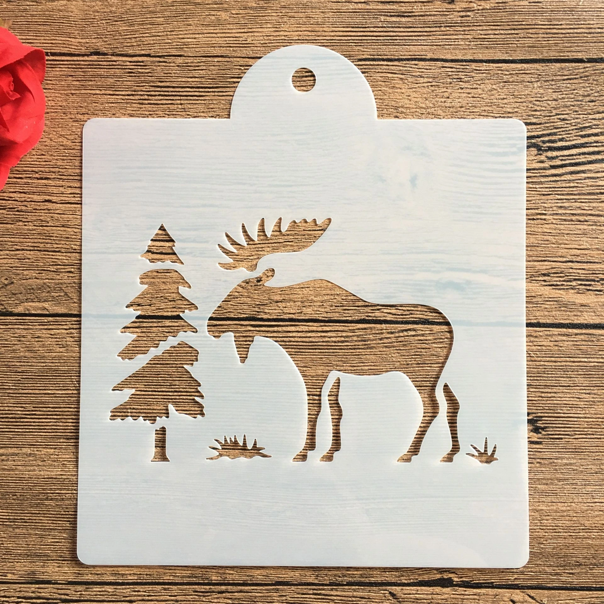 Рождество 15*15 см Форма DIY шаблон полый трафареты торт выпечки сито для сахарной