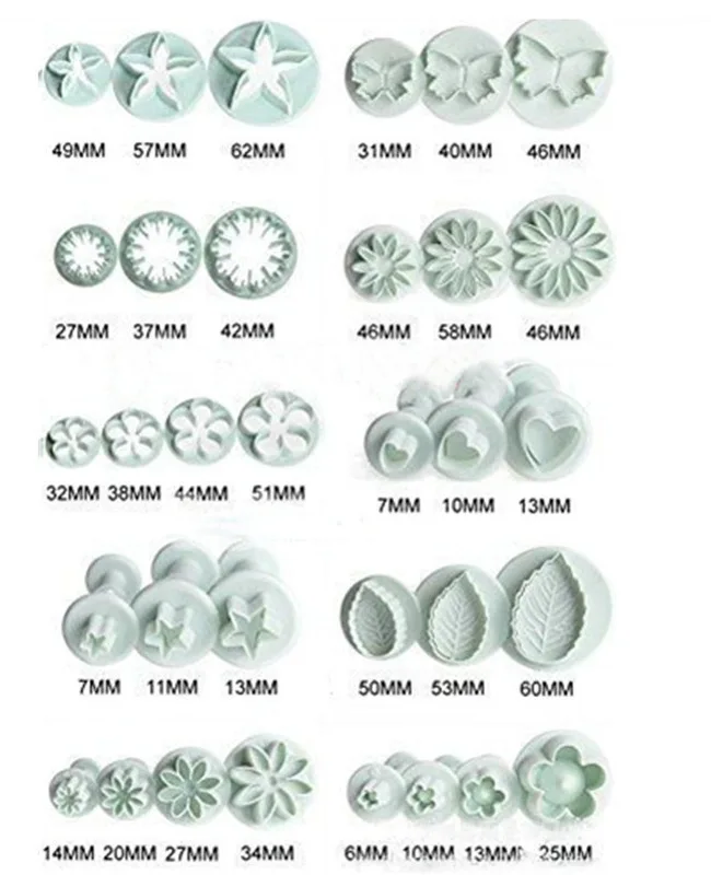 

Kitchen Baking Molds 10 Style 33 Pieces/set Fondant Molding Tools Accessories Spring Embossing Mold Flower Cakes Decoration