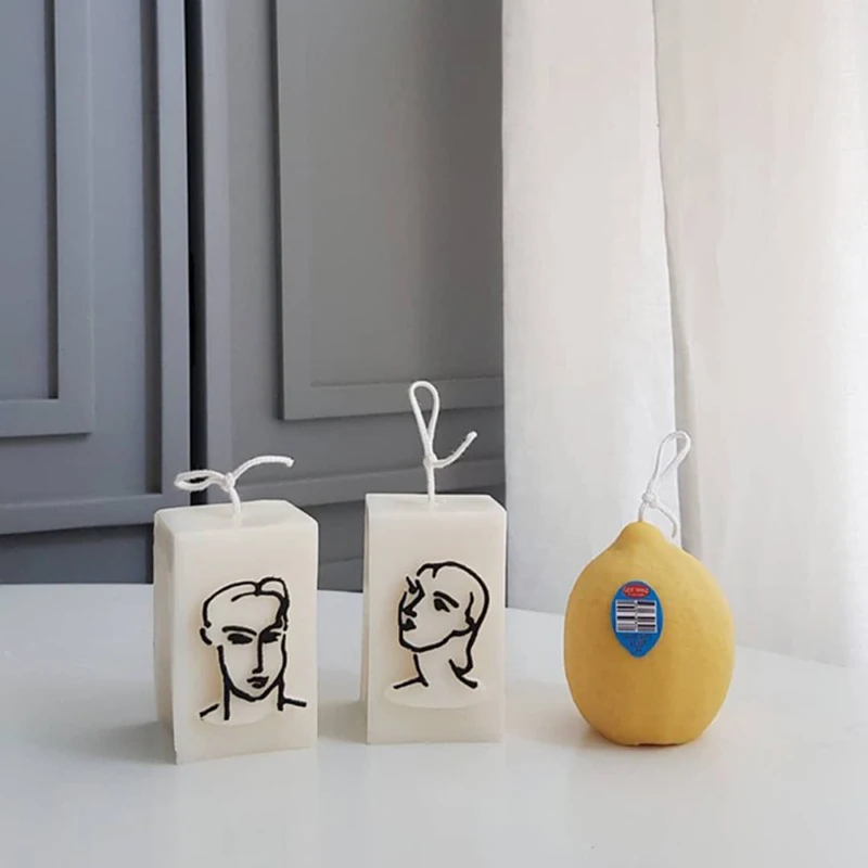 Корейская шикарная свеча Матисс Простой Портрет фотосвеча праздничный подарок