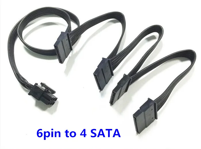 Кабель питания PCI E с 6 контактами на 4 SATA / 10 15 контактов множитель 15P для серии Corsair