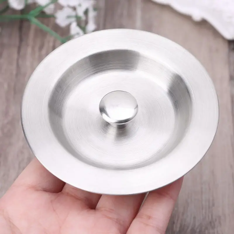 

Kitchen Stainless Steel Bath Tub Filter Sink Floor Plug Laundry Bathroom Water Stopper Cap Tool