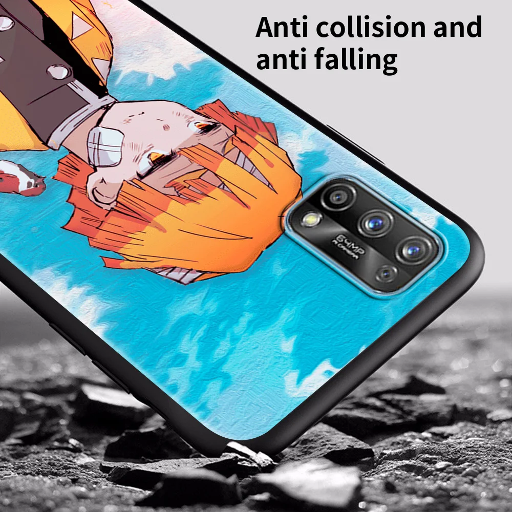 demon slayer anime soft silicone cover for realme 6 7 pro c21 c3 xt 5 x50 8 7i gt neo c11 c15 c20 c25 shockproof phone case capa free global shipping
