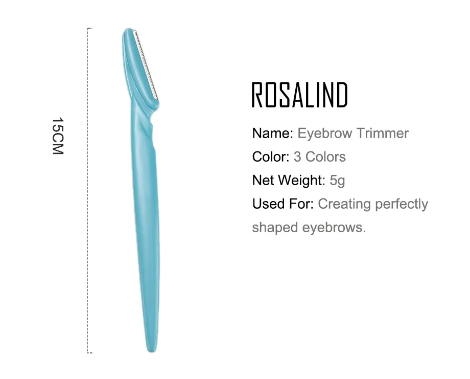 ROSALIND, 3 шт., триммер для бровей, бритва для лица, бровей, портативные лезвия, бритва, нож для удаления волос, набор для макияжа бровей, инструменты для профилирования