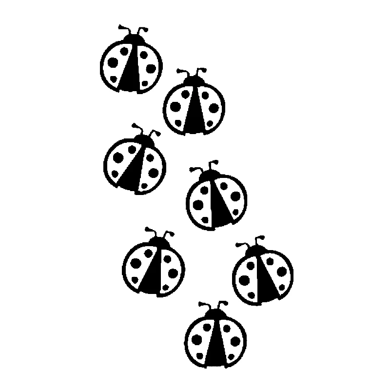 

Waterproof and Sunscreen Cute Ladybug Creative Car Sticker Body Exterior Accessories Motorcycle Laptop Decoration Auto Decal